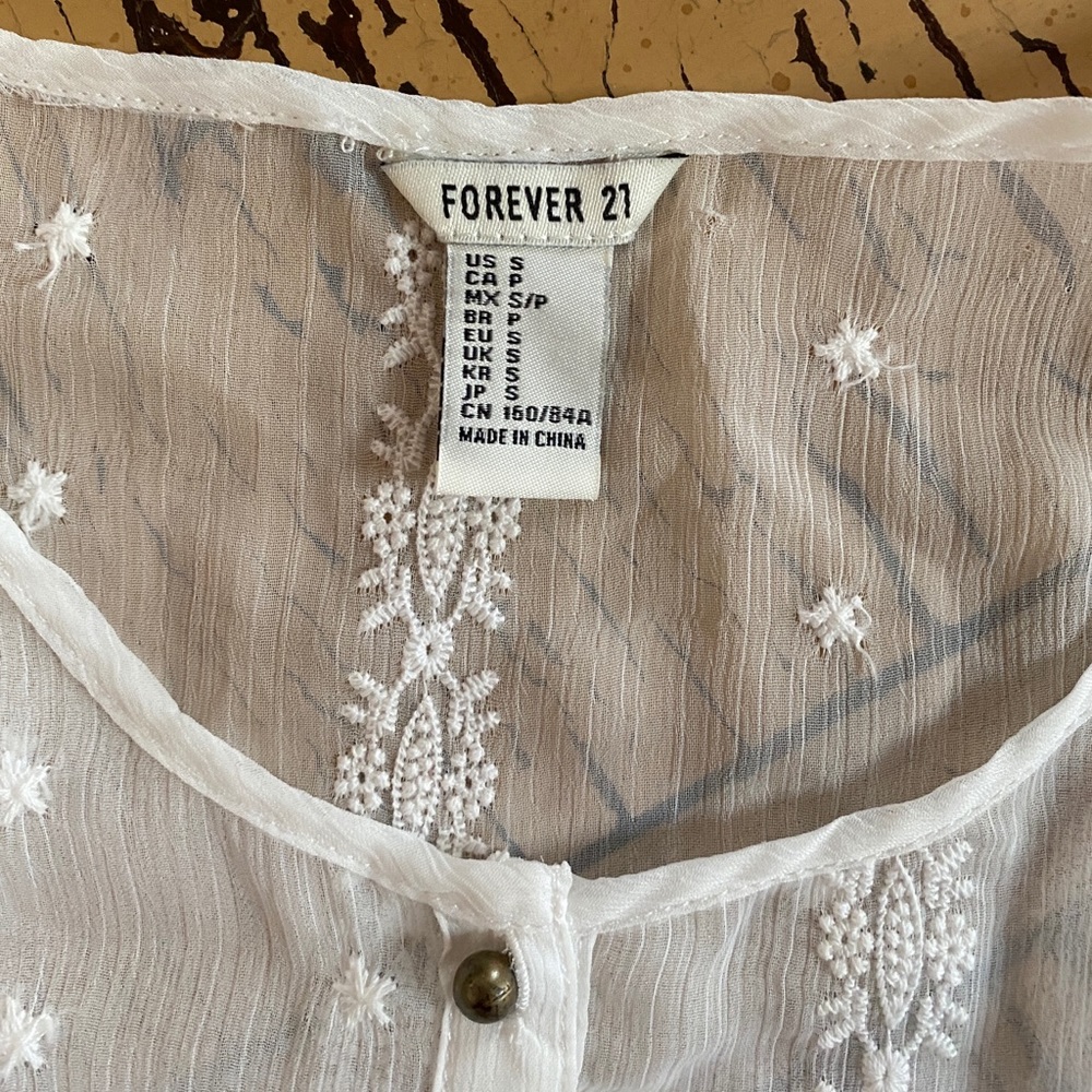 Forever 21 Sheer White Maxi Dress - Picture 10 of 12